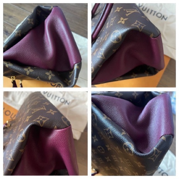 LOUIS VUITTON-AUTHENTIC Large Signature Logo Canvas Fuchsia Handbag - Picture 14 of 16